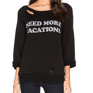 Need more vacations Daydreamer distressed sweatshirt